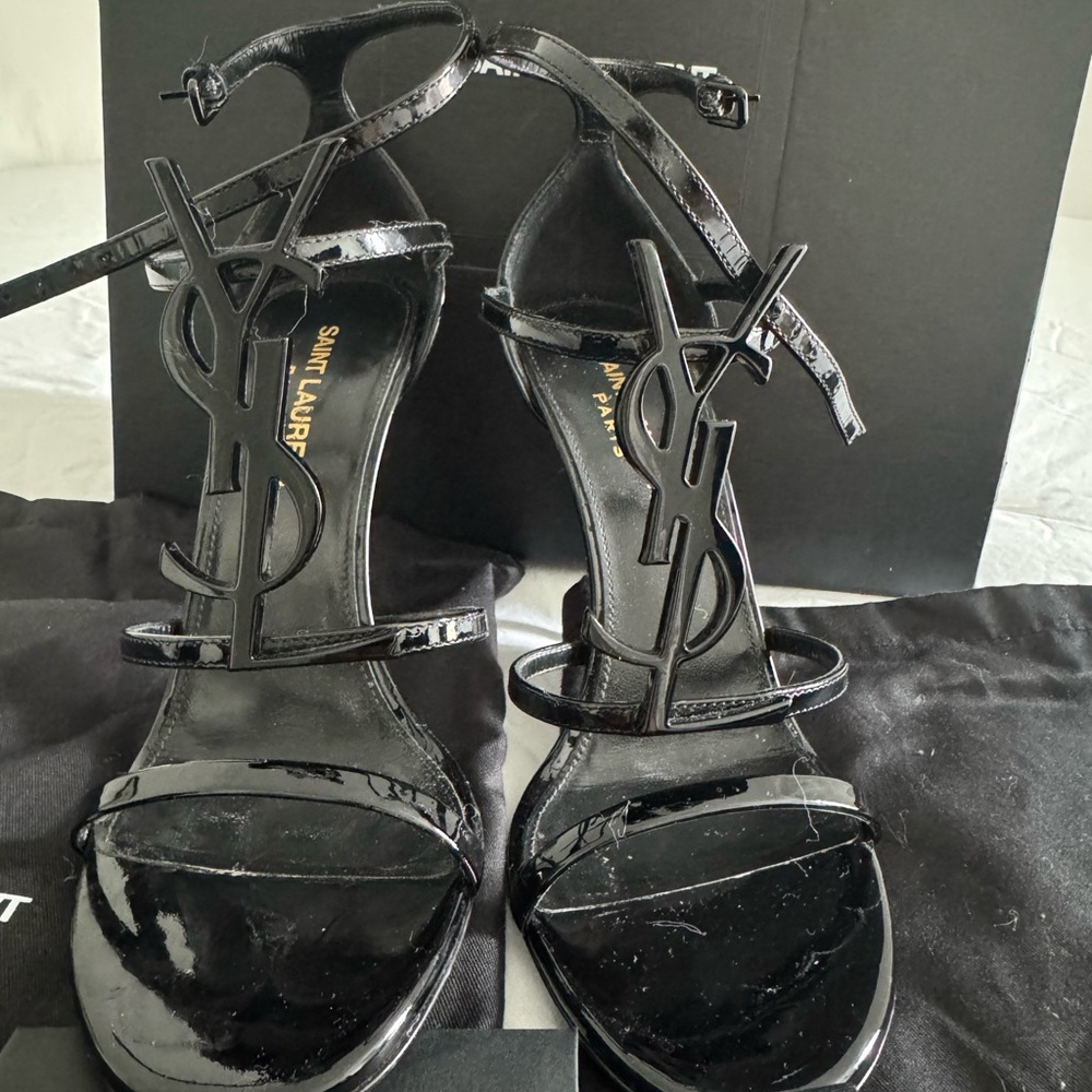 Saint Laurent Black Women's Sandals - Picture 2 of 6